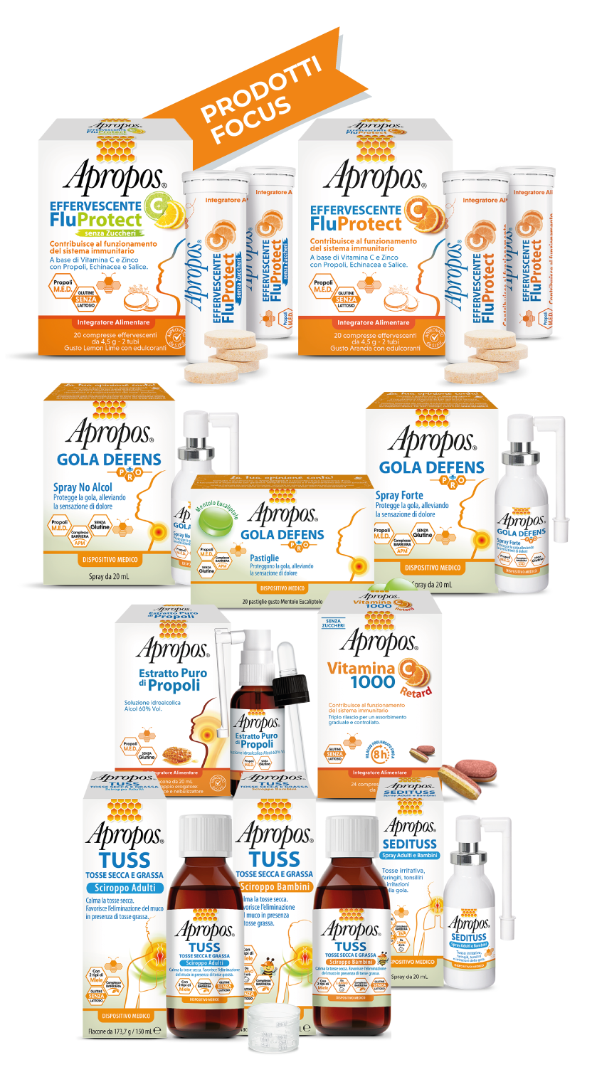 Apropos prodotti e prodotti focus